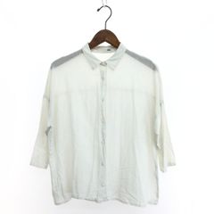 evam eva 立体フィルム ブラウス シルク混 美品 - メルカリ