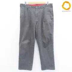 パパス Papas パンツ チノパンツ ロゴボタン デニム風 タック メンズ [x1010035]のサムネイル