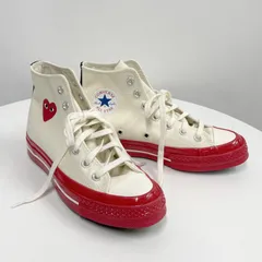 23cm 新品未使用訳アリ CONVERSE Comme des garcons PLAY ギャルソン プレイ コンバース スニーカーのサムネイル