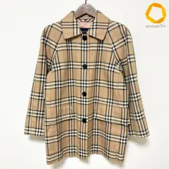 #anc バーバリー BURBERRY コート 9 ベージュ ピンク ショート ノバチェック 美品 レディース [850097]のサムネイル