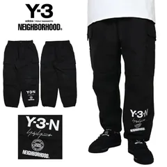Y-3 パンツ ワイスリー NEIGHBORHOOD ネイバーフッド コラボ カーゴパンツ ワイドパンツ ワークパンツ メンズ ブランド 大きいサイズ おしゃれ おすすめ 人気 黒 y3138 ブラック S M Lのサムネイル