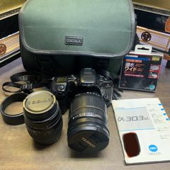 ミノルタ α-303si フィルムカメラ Wズームレンズ aostaバッグ付 - メルカリ
