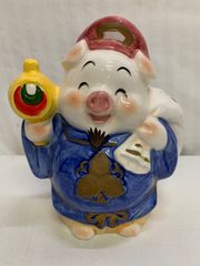 大黒天 博多人形 中村衍涯作 無形文化財保持者 伝統工芸品 置物 細工