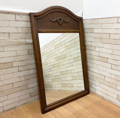 週末値下げ❗️【美品】ZARA HOME ゴールド ウッド ウォールミラー