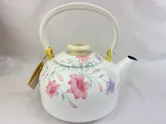 F-2 未使用 富士ホーロー エレガンスパリス ケトル 2.5L 花柄 やかんのサムネイル