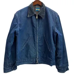 シアーズ Sears 70's デニム ワークジャケット 裏地ブランケット 襟コーデュロイ ジャケット ブルー Sサイズ 201MT-6176 VBのサムネイル