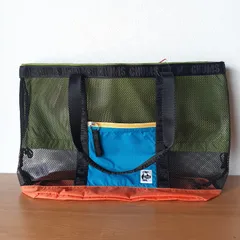 【新品/アウトレット品】チャムス CHUMS / (CH60-3929) (Mesh Tote Bag) C-004 Crazy / トートバッグ メッシュ素材 ポリエステル 軽量 通気性 ウォータースポーツ アウトドアのサムネイル