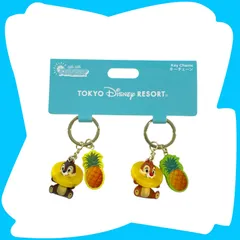 ディズニー ハローハローサマー【キーチェーン】Hello Hello Summer 2026 チップ＆デール パイナップル 東京ディズニーリゾート TDRのサムネイル