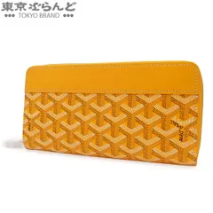 ゴヤール GOYARD マティニョン ジップ GM APMZIP ジョーヌ キャンバス レザー ジップアラウンドウォレット 長財布 レディース 101859655のサムネイル