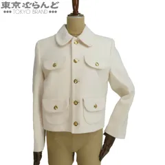 セリーヌ CELINE エディ期 クロディーヌカラー ジャケット アイボリー ウール 38 アウター レディース 101851818のサムネイル