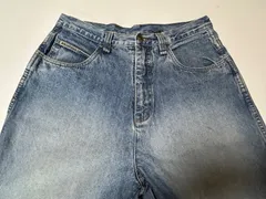 ROCAWEAR バギーデニム W34 極太 刺繍 Y2K ライトブルー 革パッチ【古着】ME6045IKE【匿名配送】のサムネイル