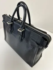万双まんそうメンズ ビジネスバッグ ブリーフケース ブラック レザー調のサムネイル