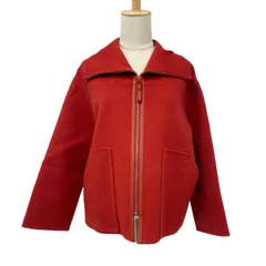 エルメス HERMES アウター カシミヤ レッド ショートコートのサムネイル