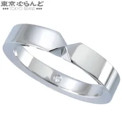 ショーメ Chaumet ジョゼフィーヌリング 083836 プラチナ Pt950 ダイヤモンド トリオンフドゥショーメ バンド 指輪 箱・証明書付き #64 23号相当 メンズ 仕上済 101856953のサムネイル