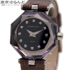 センチュリー CENTURY ソネット 633.7A.S.52.51.COO ブラックxパープルグレー ダイヤモンド サファイアガラス 箱・保証書 腕時計 レディース クオーツ 101866025のサムネイル