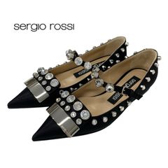 sergio rossi セルジオロッシsr1 ビジュー パンプス 24.5 - メルカリ