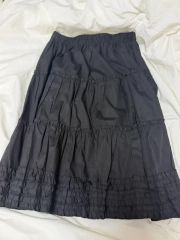 ブラック フレアスカート スカラップヘム | Mercari