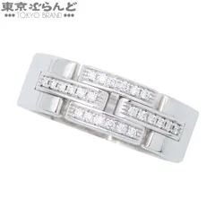 カルティエ CARTIER マイヨンパンテール リング ホワイトゴールド K18WG ダイヤモンド 3連 7号相当 47 指輪 レディース 仕上済 101849592のサムネイル