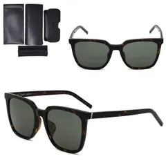 サンローラン サングラス SAINT LAURENT SL M146/K-002 SLM146K-002 サングラス ハバナ グレー アジアンフィット メンズ レディース ユニセックスのサムネイル