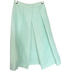    tibi ティビ ミモレ丈フレアスカート、ポリエステル アクリル・ライトグリーン・S US 0 W62 Lady's【MAN4】のサムネイル