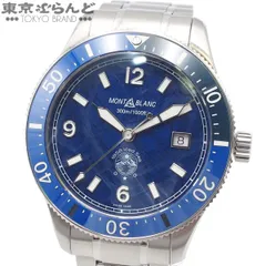 モンブラン MONTBLANC 1858 アイスシー オートマティックデイト 129369 ブルー ステンレス 腕時計 メンズ 自動巻 101845723のサムネイル