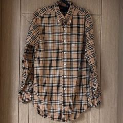 最終値下げBURBERRY バーバリー長袖M 目黒蓮 メガチェック ノバ