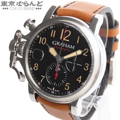 グラハム GRAHAM クロノファイター グランドヴィンテージ 2CVDS.B36A ブラック SS レザー 保証書付 腕時計 メンズ 自動巻 101872615のサムネイル