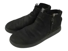 アグ UGG サイドジップ レザーシューズ ショートブーツ 26cm 黒 ブラック 靴 ☆AA★のサムネイル