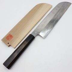 shinjione様専用】堺一文字光秀 白一鋼 紋鍛錬 鎌薄刃包丁 210mm