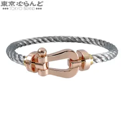 フレッド FRED フォース10ブレスレット 0B0007 6B0110 ピンクゴールド K18PG SS LM ラージモデル 証明書付 #16 腕周り約16cm ユニセックス 仕上済 101876593のサムネイル