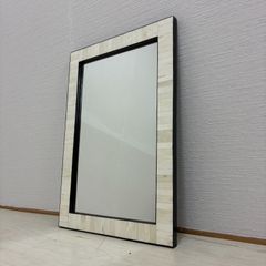 アンティーク 壁掛けミラー 面取り加工 ベベルカット トスカーナ