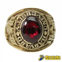 【 カレッジリング 】 JOSTENS ジャスティンズ社製 10K 10金 約22号 約19.6g ビンテージ 1936 1920 HARVARDUNIVERSITY 中古 26-59-1 送料無料 質屋出品 実店舗あります 宝石 アクセサリー ジュエリーのサムネイル