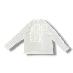 参考上代8,580円 未使用品 WIND AND SEA  LONG SLEEVE CUT-SEWN ロングスリーブカットソー 長袖Tシャツ ウィンダンシー WDS-CS-48 ホワイト S 2005A1のサムネイル