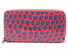 LOUIS VUITTON ルイ・ヴィトン バッグ 長財布ジッピー・ウォレット  ジャングルドット ブルー  M41910  ヴェルニ  ユニセックス【中古】472