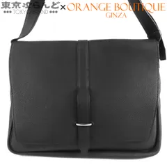 エルメス HERMES スティーブ ライト ジュニア U刻印 ブラック 黒 シルバー金具 トゴ メッセンジャーバッグ ショルダーバッグ メンズ 101866342のサムネイル