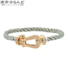 フレッド FRED フォース10 0B0030-000 ピンクゴールド K18PG SS ダイヤモンド ブレスレット LM ラージモデル  箱・保証書 16 ユニセックス 仕上済 101864613のサムネイル