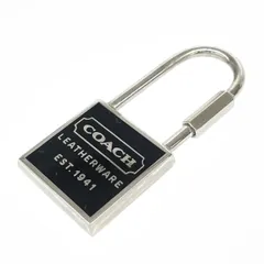 COACH コーチ キーホルダー  スクエア/ロゴプレート/メタル/    シルバーカラー×ブラック ユニセックス / 240001201671のサムネイル