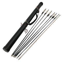 大倉弓具店 矢 6本セット EASTON 2015 特選黒手羽 石橋屋 矢筒付き 