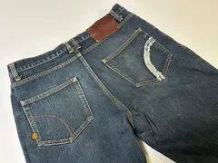 ELEMENT DENIM 鬼ヒゲ ハチノス フリンジ ポケット インディゴ W34 ボタンフライ 刺繍 デニムパンツ【古着】ME6049IKE【匿名配送】のサムネイル