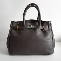 【美品】 SITA PARANTICA 【シボ革 レザー ハンドバッグ 】ブラウン シータパランティカ バッグ 26060545のサムネイル