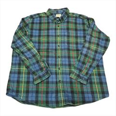 好配色】90s SQUAW VALLEY ヘビーネルシャツ L グリーン×ブル - メルカリ