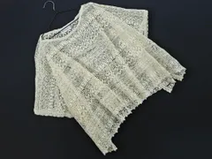 Bon mercerie ボンメルスリー 総レース ワイド幅 ポンチョ ブラウス シャツ size38/アイボリー ■◆ レディースのサムネイル