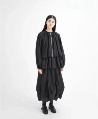 POPPY ポピーあさぎーにょリボン付き ロング丈 MA-1 ブラックアウター 