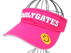 PEARLY GATES パーリーゲイツ ゴルフ ロゴ 刺繍 サンバイザー キャップ sizeF/ピンク ■■ レディースのサムネイル