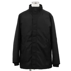 【美品】PRADA プラダ コート Re-Nylon100% メンズ サイズ 50 2023年製 ロゴ ボタン フロントフライ ソリッド 高密度ナイロン スタンドカラー/フード内蔵 リサイクルナイロン アウター ブラック 黒 ルーマニア製のサムネイル