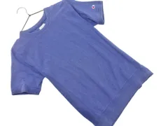 Champion チャンピオン スウェット 半袖 プルオーバー sizeL/紺 ■◆ メンズのサムネイル