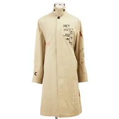 【新品同様】COACH コーチ × Jean-Michel Basquiat ステンカラーコート L/XL メンズ バスキア バルマカーン グラフィック × ステンシルプリント コットンギャバジン モノグラムライニング ベルト付属 アウター ベージュ タイ製のサムネイル
