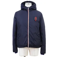 【美品】GUCCI グッチ ダウンジャケット サイズ 48 メンズ ウロボロス スネーク エンブレム ワッペン ナイロン100% アウター ハンガー・ガーメント付属 ネイビー 紺 イタリア製のサムネイル