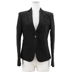 【SALE】GUCCI グッチ テーラードジャケット サイズ 38 レディース ストレッチ コットン × モダール アウター ブラック チャコール 黒 イタリア製のサムネイル