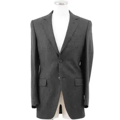 SALE【美品】DOLCE&GABBANA ドルチェアンドガッバーナ テーラードジャケット サイズ 44 メンズ ウールフラノ アウター チャコールグレー 灰色 イタリア製のサムネイル